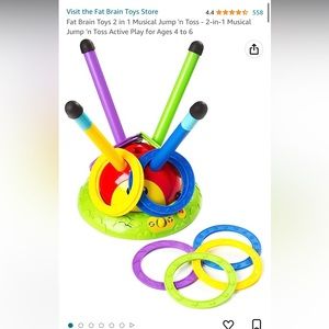 Fat Brain Toys 2 in 1 Musical Jump 'n Toss